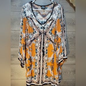 Angie Women's Long Sleeved Flowy Dress